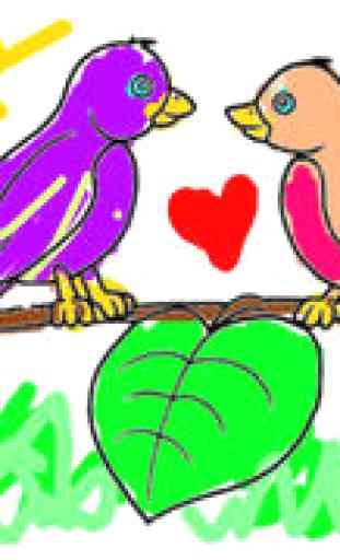 Coloriages : Oiseaux ! - Livre de coloriage GRATUIT - jeux pour enfants - app pour enfants 4