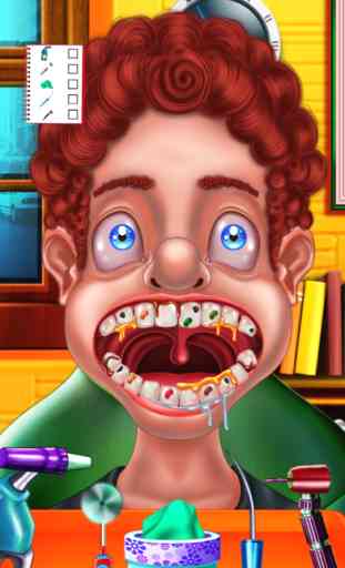 Dentiste fou Jeu amusant pour les enfants  Traiter les patients dans une clinique d'un dentiste fou ! 3