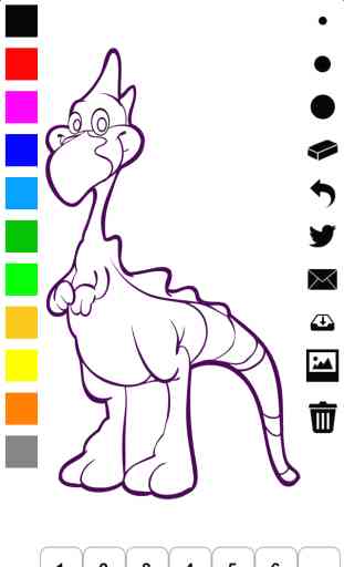 Livre à colorier les dinosaures pour les petits enfants: apprendre à peindre un tyrannosaurus rex, velociraptor, triceratops et plus 2