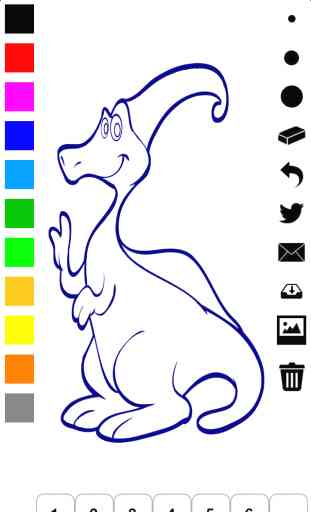 Livre à colorier les dinosaures pour les petits enfants: apprendre à peindre un tyrannosaurus rex, velociraptor, triceratops et plus 3