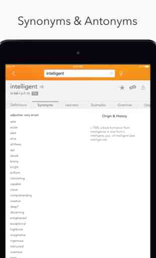 Dictionnaire Dictionary.com & Thesaurus for iPad - Gratuit 4