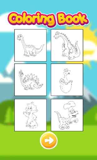 dinosaure livre de coloriage hd: jeux de enfant 2