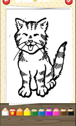 Livre coloriage pour les enfants Cat Kitty Kitten 3