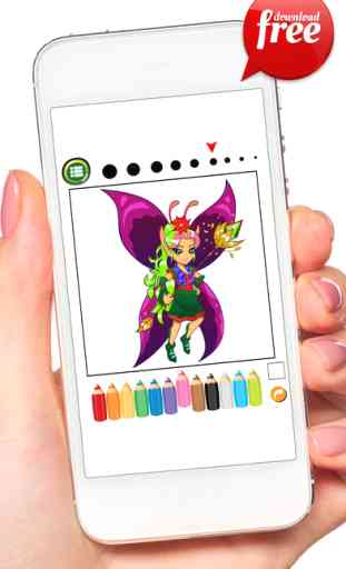 Doodle Fairy Girl Coloring Book: Free Games For Kids And Toddlers! 2