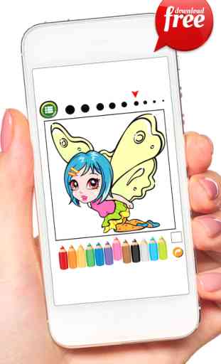 Doodle Fairy Girl Coloring Book: Free Games For Kids And Toddlers! 3