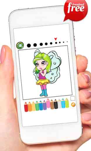 Doodle Fairy Girl Coloring Book: Free Games For Kids And Toddlers! 4