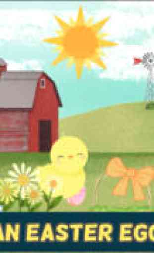 Jeux des lapins de Pâques pour enfants : les puzzles HD de chasse aux œufs de Pâques pour bambins et préscolaires 3