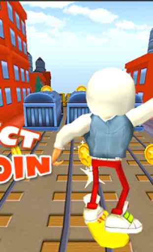 3D Subway Kids Rail Dash Run 3