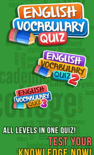Anglais Vocabulaire Tous Les Niveaux Quiz Test 1