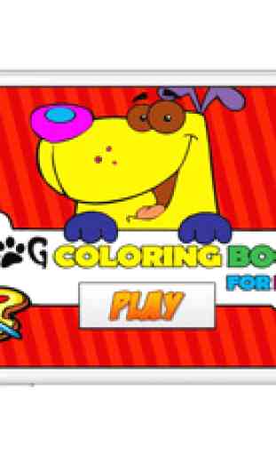 dog livre à colorier pour les enfants 1