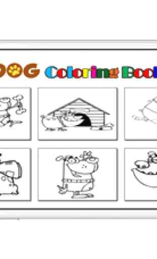 dog livre à colorier pour les enfants 2