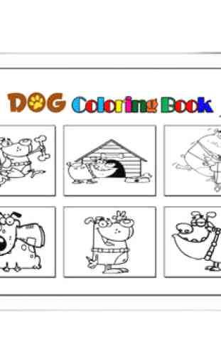 dog livre à colorier pour les enfants 4