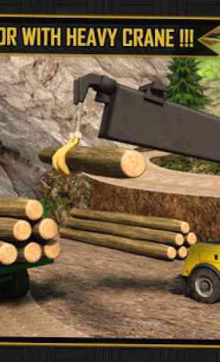 Log Transporter Tracteur Grue 3