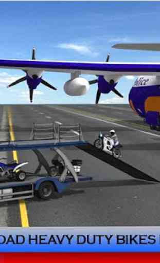 Police Plane Transporter: Moto 3