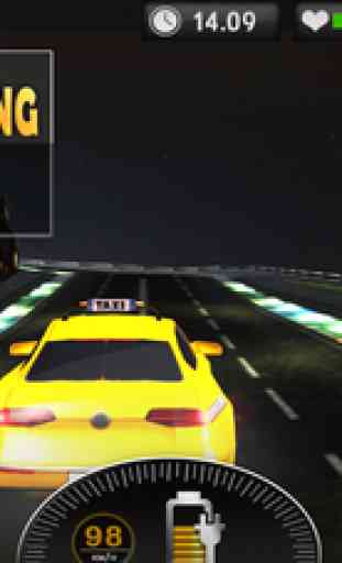 Voiture électrique Taxi 3D Sim: Jour Nuit conduire 2