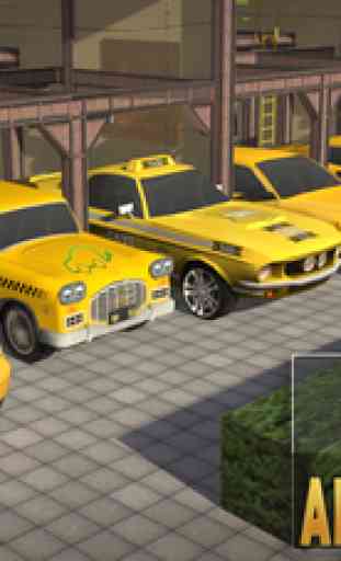Voiture électrique Taxi 3D Sim: Jour Nuit conduire 3