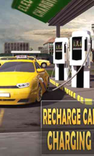 Voiture électrique Taxi 3D Sim: Jour Nuit conduire 4