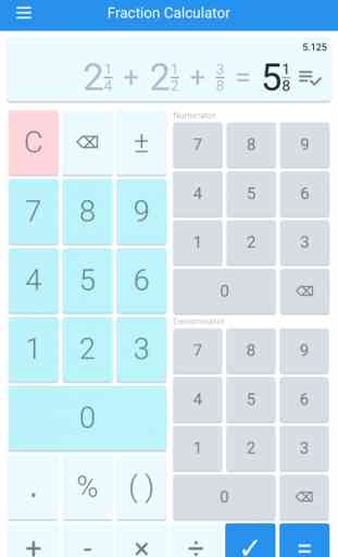 Calculatrice fraction 1