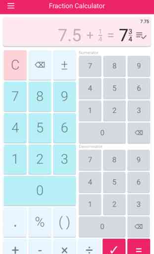 Calculatrice fraction 4