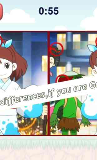 Trouvez la différence Yo-Kai 4