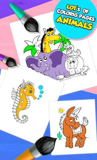 Jeux de coloriage animaux 3+ 4