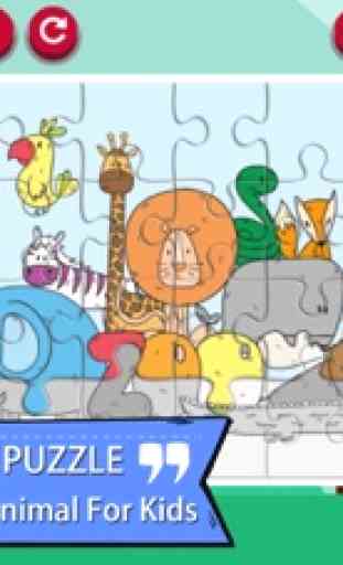 Zoo animé Animaux Jigsaw Puzzle Jeux 2