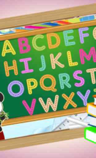 Mignon Panda Alphabet Jeux De Lettres Enfants 2