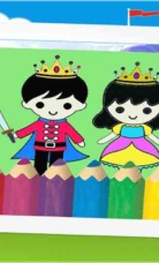 princesse fée conte des gamins coloration livre 1