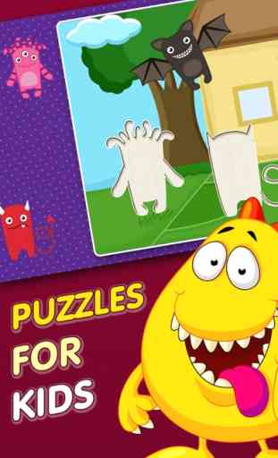 Puzzle Monstres:Jeux éducatif pour enfants garçons 1