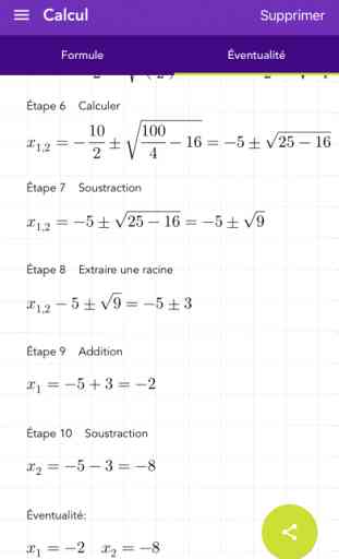 Résoudre math - la formule PQ 3