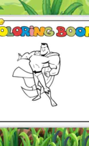 Super-héros des livres à colorier 2