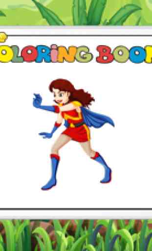 Super-héros des livres à colorier 4