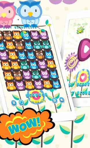 Swipe chouettes Match 3 Puzzle Game 4