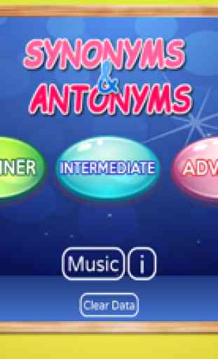 Anglais Synonymes et Antonymes 1