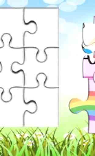 Licorne mignonne Puzzle 3