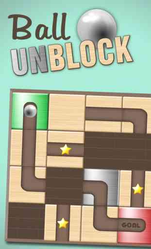 Ball Unblock - faire glisser blocs et rouler balle 1
