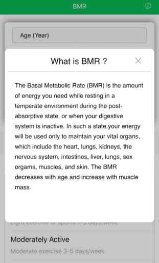 BMR - Calories Calculator 2