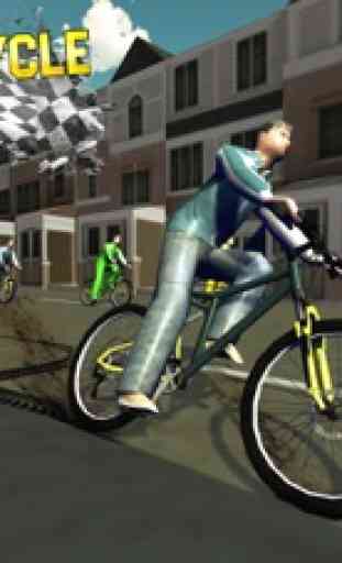 Cycliste course simulateur et vélo jeu d'équitatio 1
