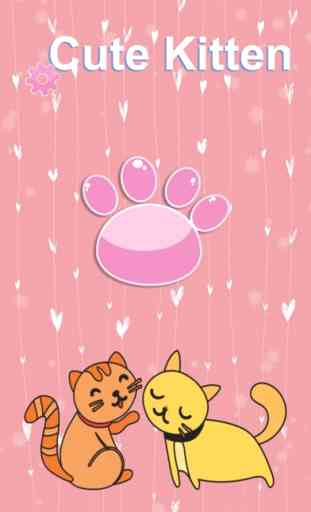 Cute Little Kitten Trouver jeu Matching 3