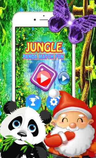 Cute Panda Match Arcade Puzzle Game For Noël Xmas 2