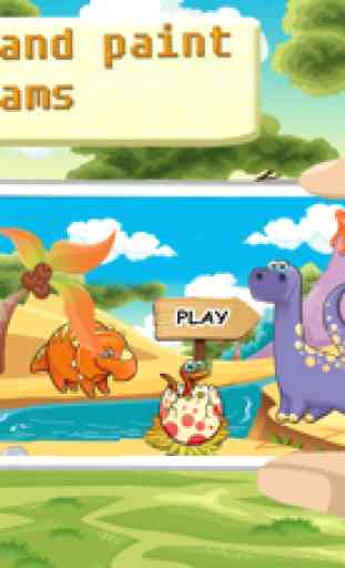 Dinosaur Coloring HD - jeux de dinosaure peinture 1