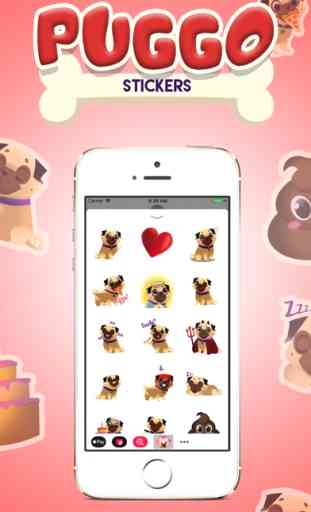 Dog Pugs - Animated Stickers 3