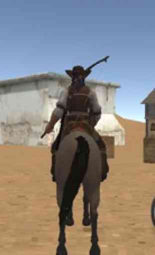 Simulateur d'équitation western cowboy 1