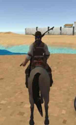 Simulateur d'équitation western cowboy 2