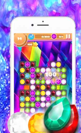 Gems Jewels Match 4 Puzzle Game for Boys & Girls 1