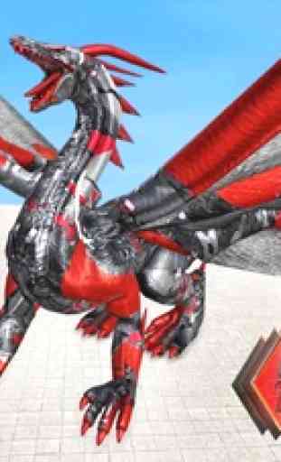 guerrier robot dragon volant 3