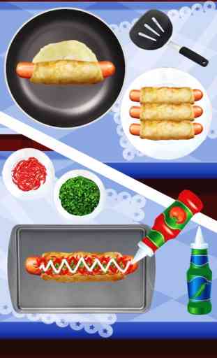 Hot Dog Maker 2017 - Jeux de cuisine Fast Food Del 4