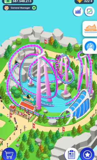 Idle Theme Park - Jeu Magnat 1