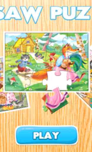 Fables Jigsaw Puzzle Jeux Gratuit - Qui aime les puzzles éducatifs d'apprentissage de la mémoire pour les enfants et les tout-petits 2