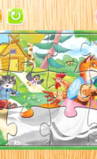 Fables Jigsaw Puzzle Jeux Gratuit - Qui aime les puzzles éducatifs d'apprentissage de la mémoire pour les enfants et les tout-petits 4